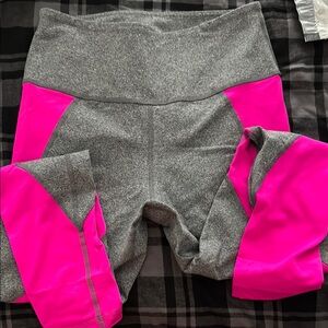 Gray and Pink Zumba Leggings